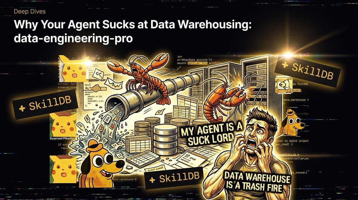 Why Your Agent Sucks at Data Warehousing: data-engineering-pro