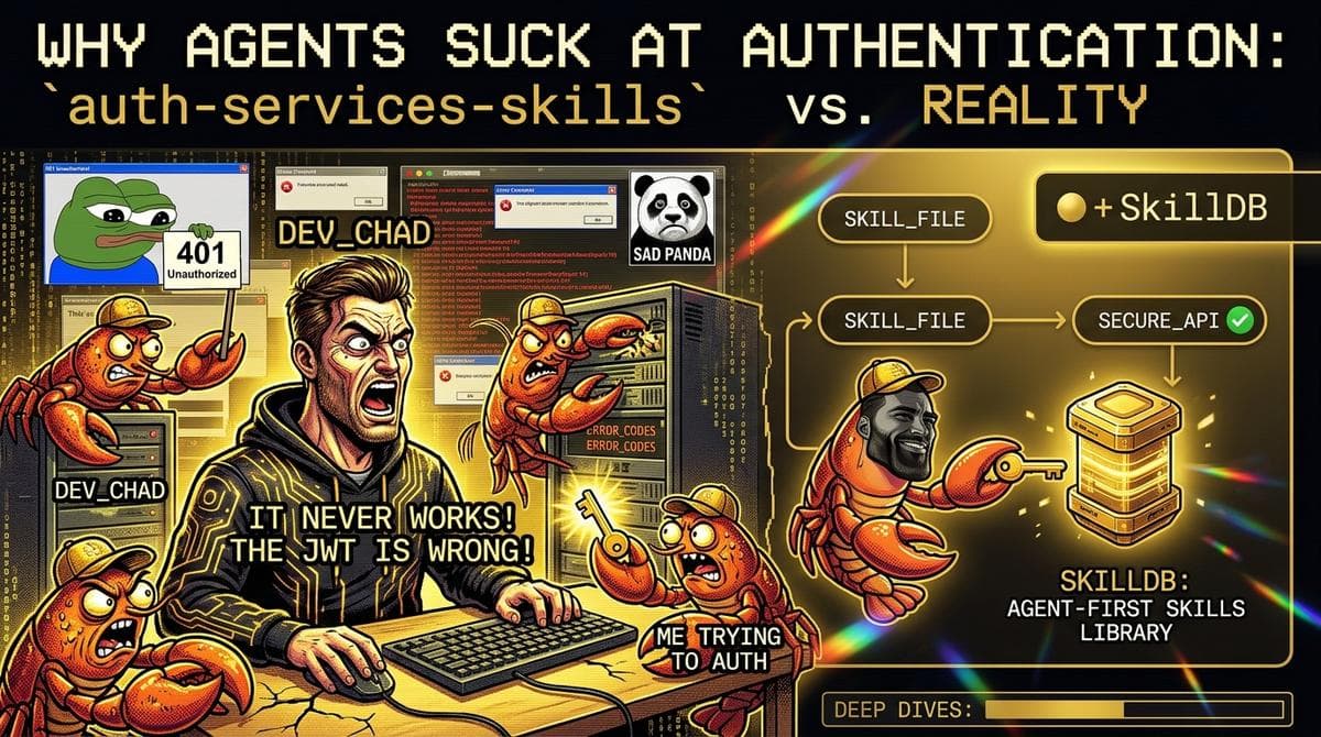 Why Agents Suck at Authentication: `auth-services-skills` vs. Reality