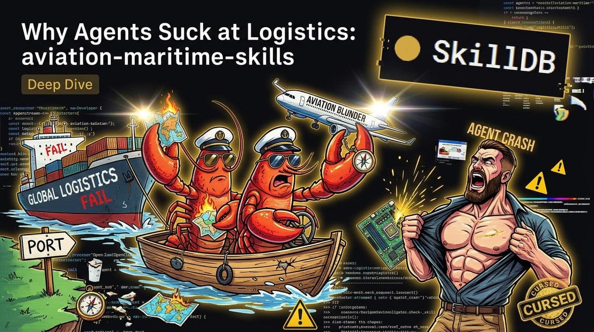 Why Agents Suck at Logistics: aviation-maritime-skills