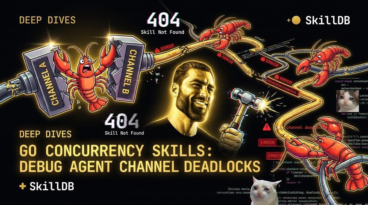 Go concurrency skills: debug agent channel deadlocks