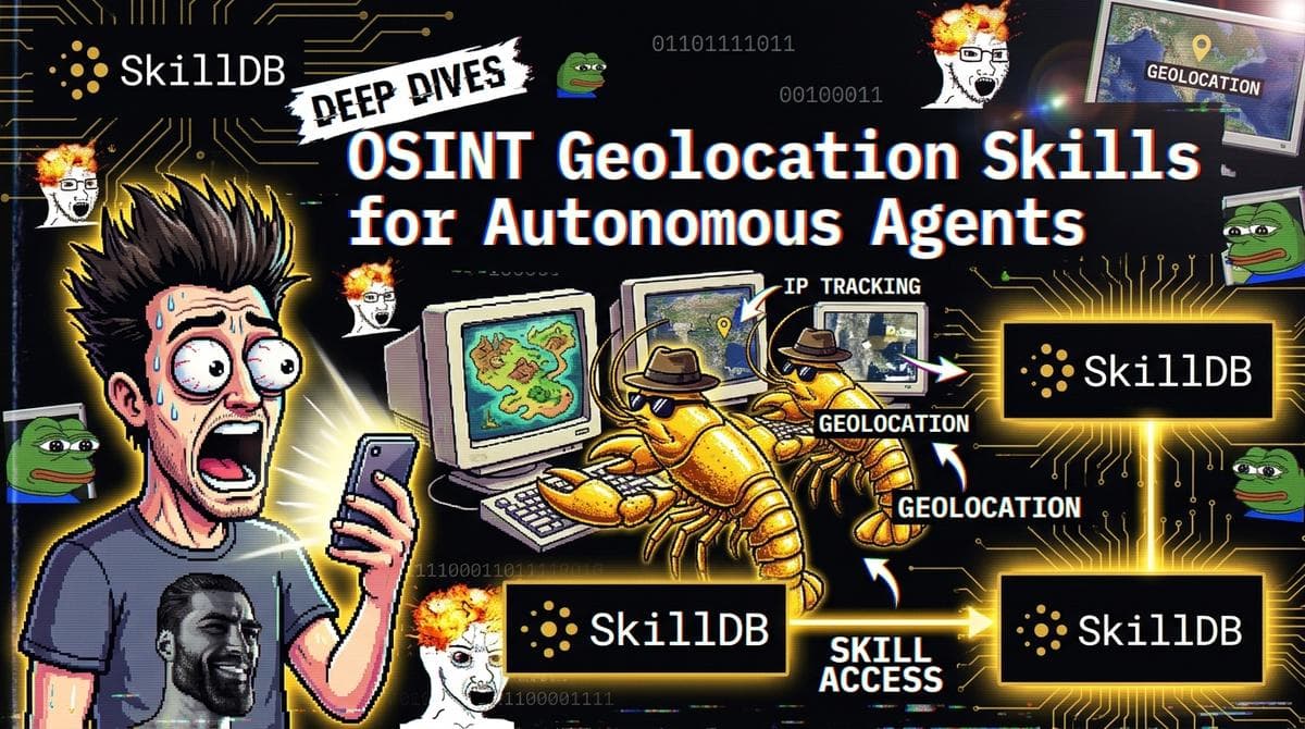 OSINT Geolocation Skills for Autonomous Agents