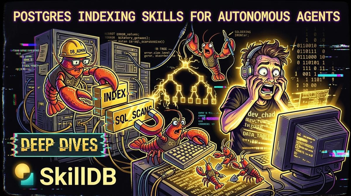 Postgres indexing skills for autonomous agents