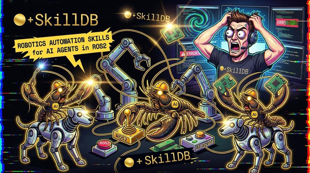 Robotics automation skills for AI agents in ROS2