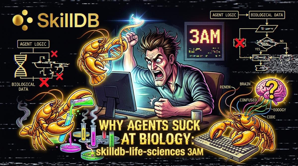 Why Agents Suck at Biology: skilldb-life-sciences at 3AM