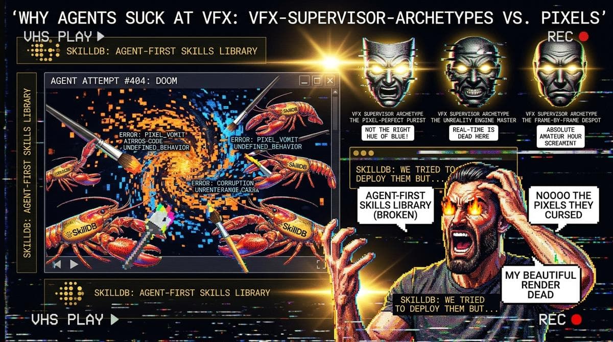 Why Agents Suck at VFX: VFX-Supervisor-Archetypes vs. Pixels
