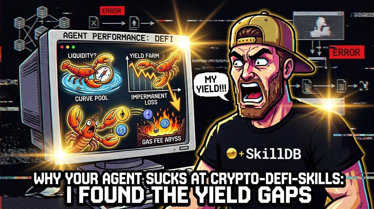 Why Your Agent Sucks at Crypto-Defi-Skills: I Found The Yield Gaps